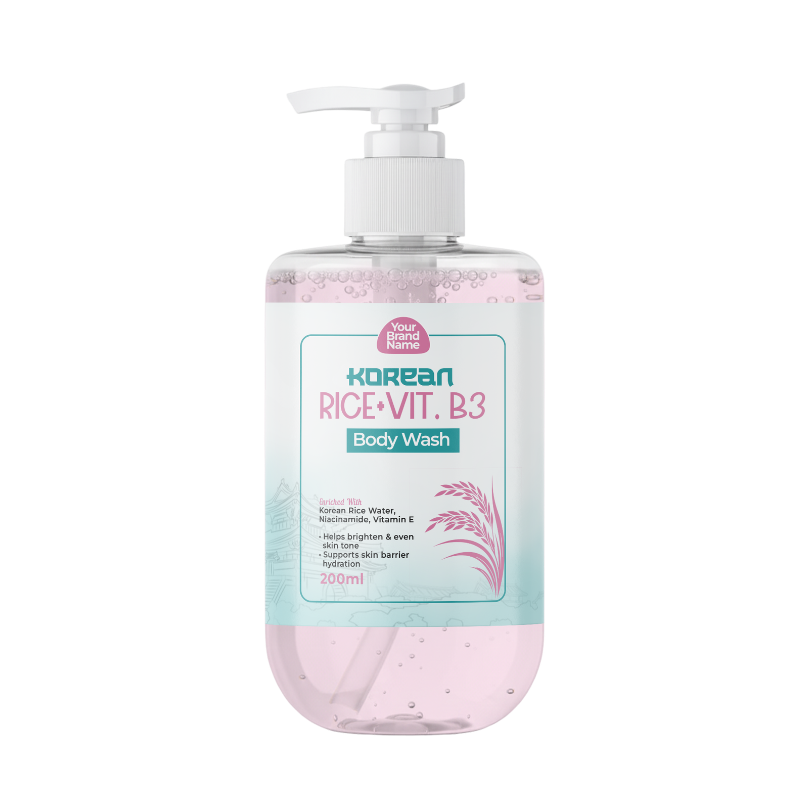 Rice water + niacinamide Body Wash