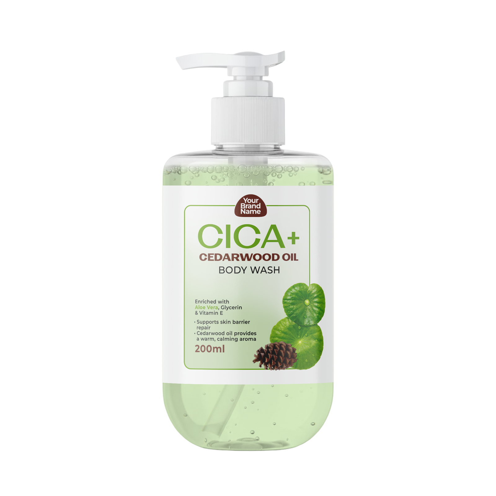 Cica + Cedarwood Oil Soothing Body Wash