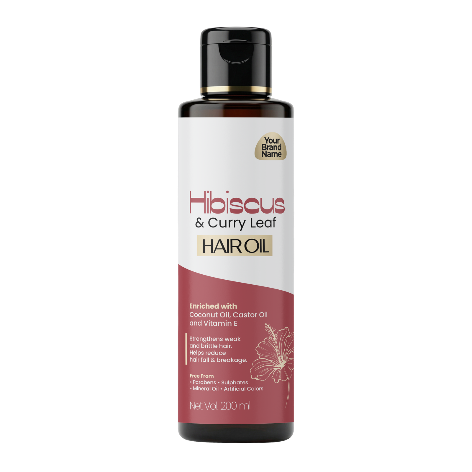 Hibiscus & Curry Leaf Hair Strength Oil