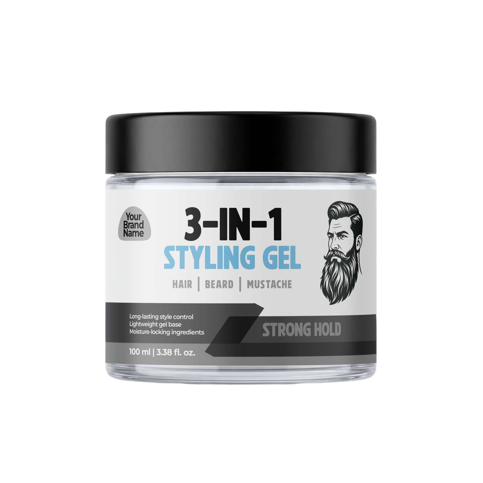 Beard and Mustache Styling Hair Wax Gel