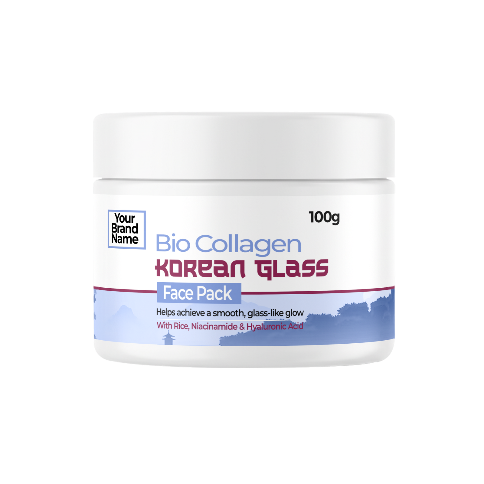 Bio Collagen Korean Glass Face Pack